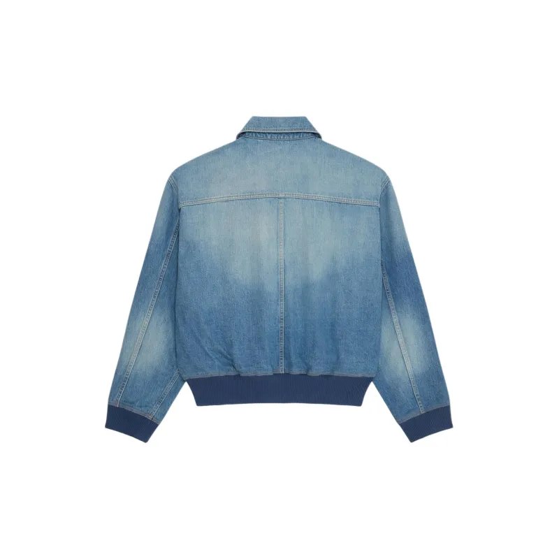Givenchy Bomber Jacket In Denim Jackets & Coats Men's Medium Blue-1