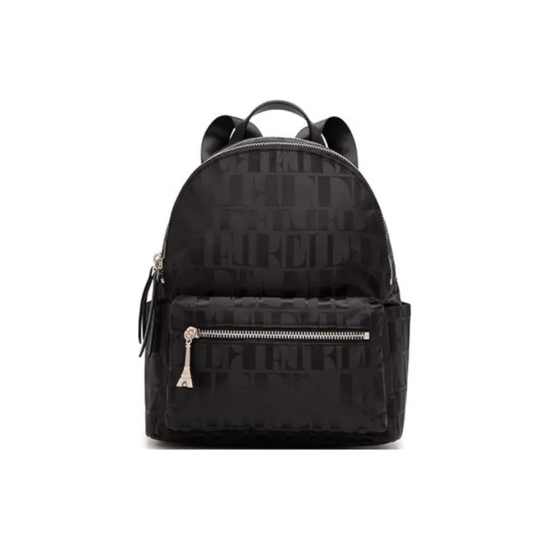 ELLE Fabric Backpack Medium Size Women's Black-0