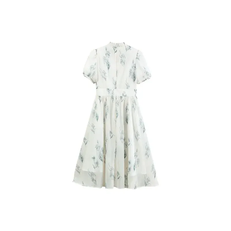 Local Gal Short Sleeved Dresses Women's Beige Apricot-1