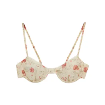 PRADA Allover Floral Printed Bra