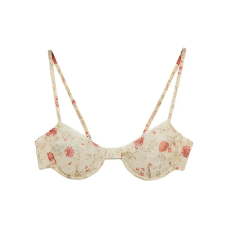 PRADA Allover Floral Printed Bra-0