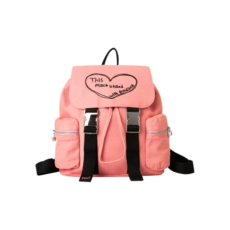 Puui Denim Backpack Regular Unisex Blue/Pink-5