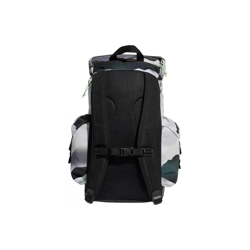 Adidas Recycled Polyester Backpack Regular Unisex White & Light Green & Dark Green & Black-2
