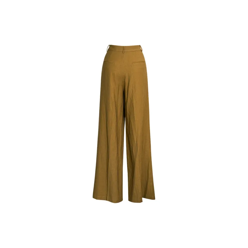 ROEYSHOUSE Business Suits Women's Brown Yellow-3