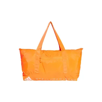 Adidas Polyester Tote Bag Shopping Bag Travel Bag Regular Unisex Orange