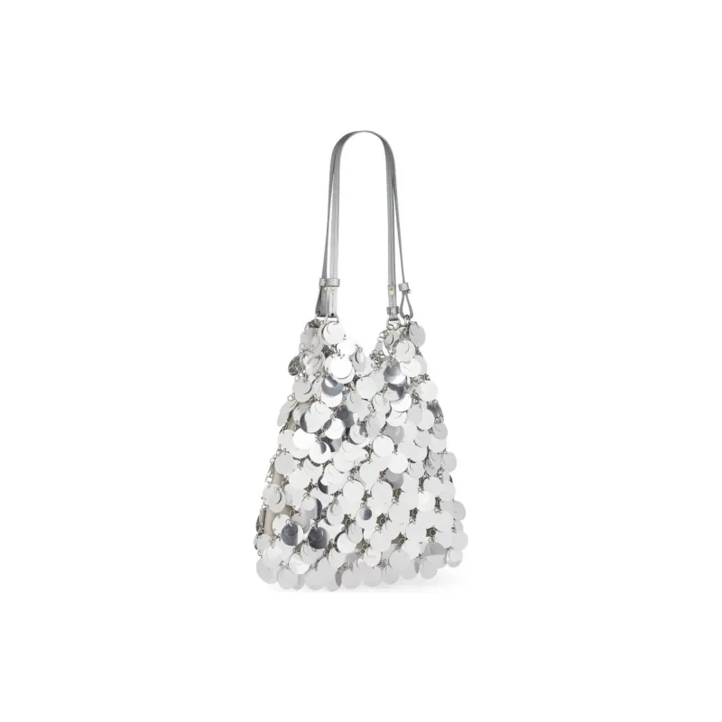Paco Rabanne Sequinned Open Top Large Shoulder Bag-1