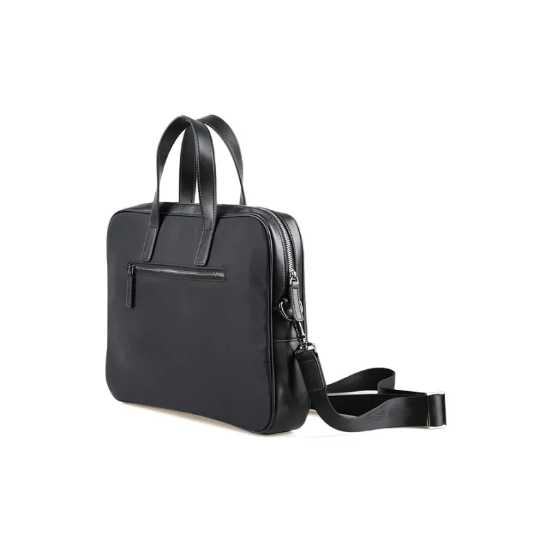 DOSRFINI Nylon Fabric Handbag Crossbody Bag Cross-Body Bag Men's Black-1