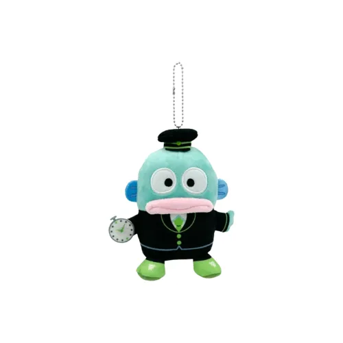 Sanrio Half Fishman Train Conductor Fishman Hantun Dolls Plush Pendant 14cm Height