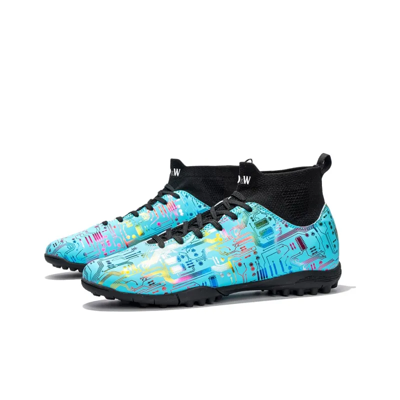 D&W TF Turf Anti Slip Wear Resistant Soccer Shoes Unisex-15
