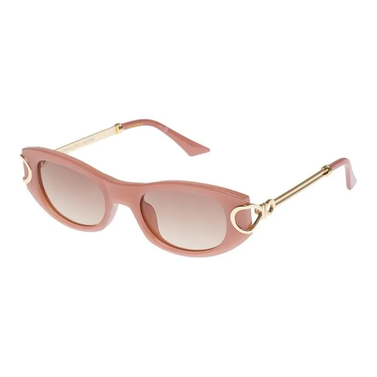 Le Specs Metallic Polyester Oval Sunglasses Women's Multicolor-3