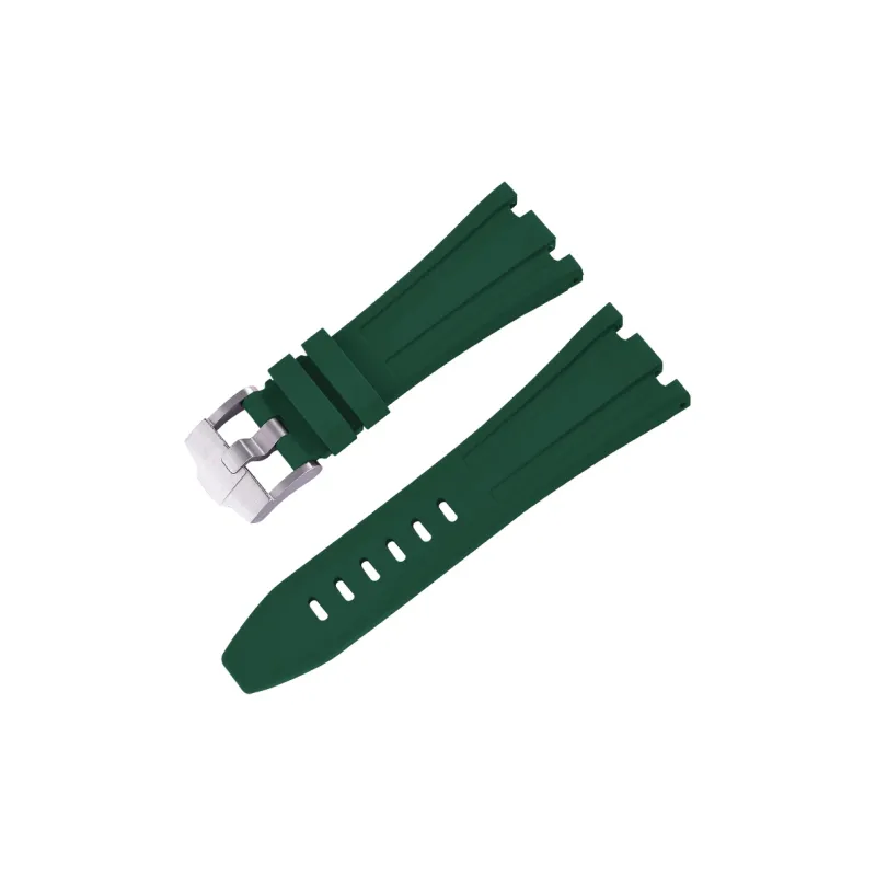 VAGENARI Fluoroelastomer Strap Compatibility With AP 26470.26480 Pin Buckle Models Watch Band Unisex-12