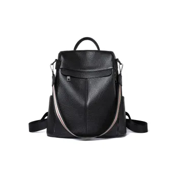 Kevin Cohen Synthetic Leather With Cow Leather Backpack Tubas Women's Black
