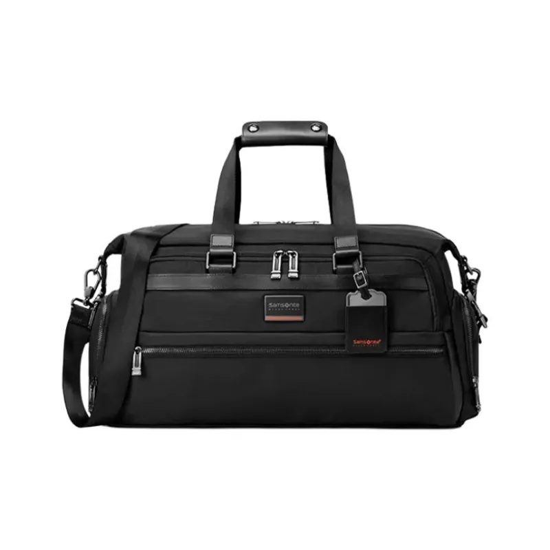 SAMSONITE SBL ENCODE Fabric Cow Leather Patchwork Travel Bag Men's-4