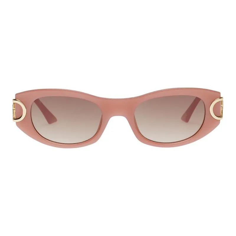 Le Specs Metallic Polyester Oval Sunglasses Women's Multicolor-4