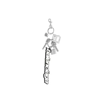Balenciaga Brass Keychains Women's Silver