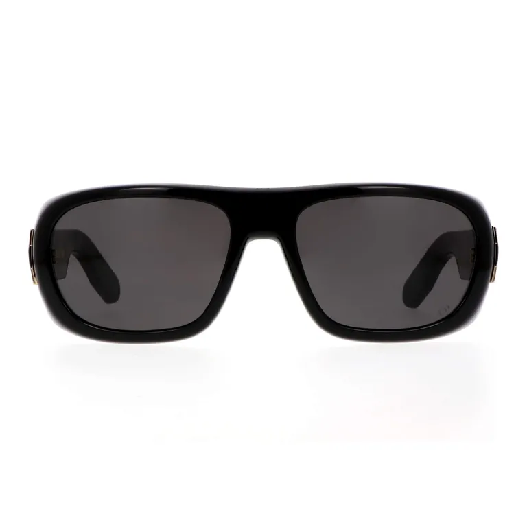 DIOR Acetate Rectangular Sunglasses Women's Black-1