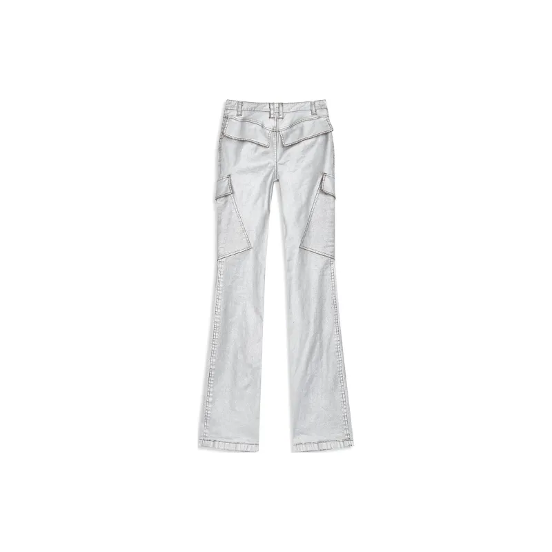 Open Yy PANELED CARGO BOOTCUT Cargo Pants Women's SILVER/Silver-1