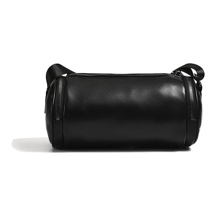 Fillove PU Crossbody Bag Regular Unisex Black/White-5