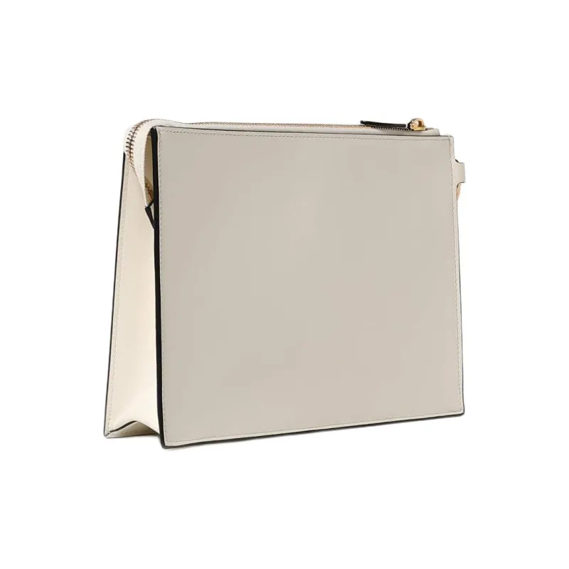 Valentino Logo Printed Zip Up Clutch Bag-1