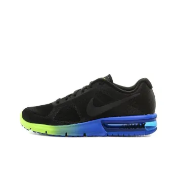 Nike Air Max Sequent Cushioned Slip Resistant Low Top Casual Running Shoes Men's Black