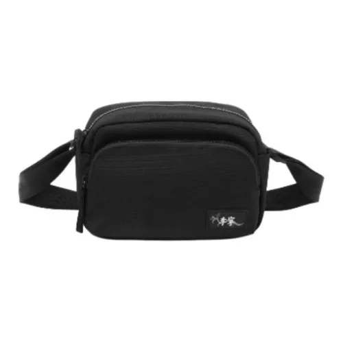 LINING Chinese Culture Series Crossbody Bags Black