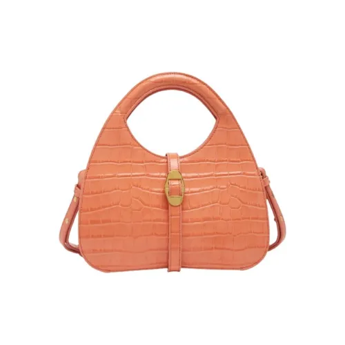 COCCINELLE Cow Leather Shoulder Bag Crossbody Bag Handbag Small Size Women's Geranium Red