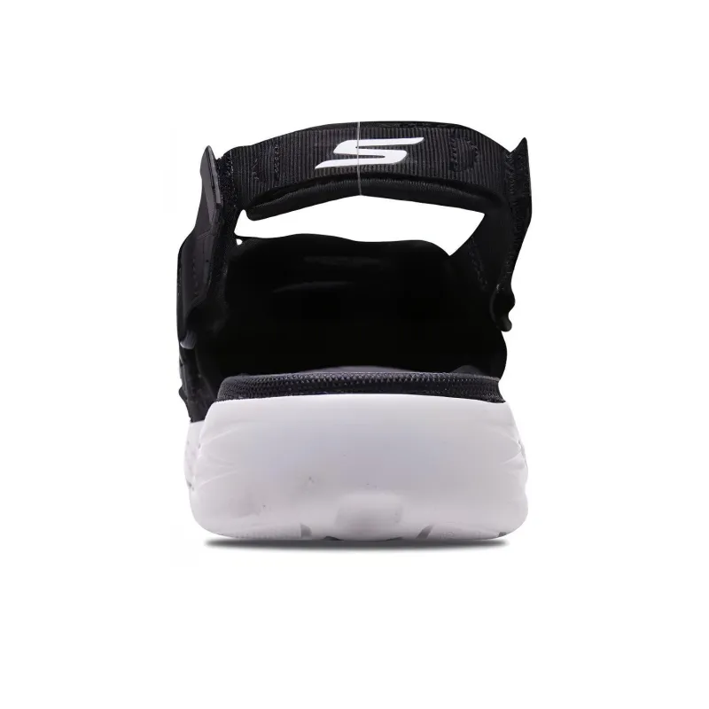 Skechers On The Go 600 Black Sandals 'Black White'-3