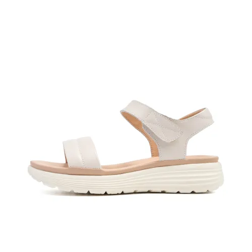 EBLAN Beach Sandals Women's Off White