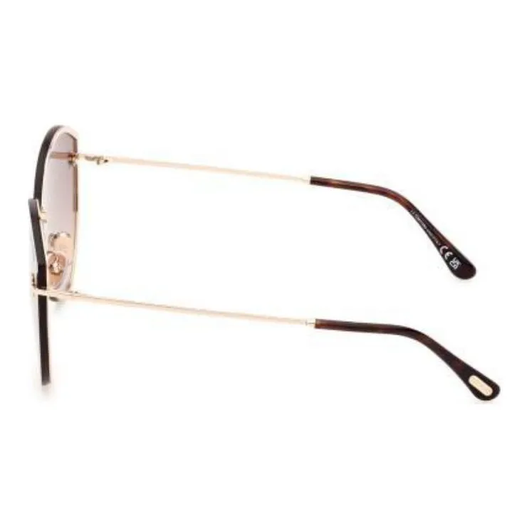 TOM FORD Evangeline Oversized Frame Sunglasses-0