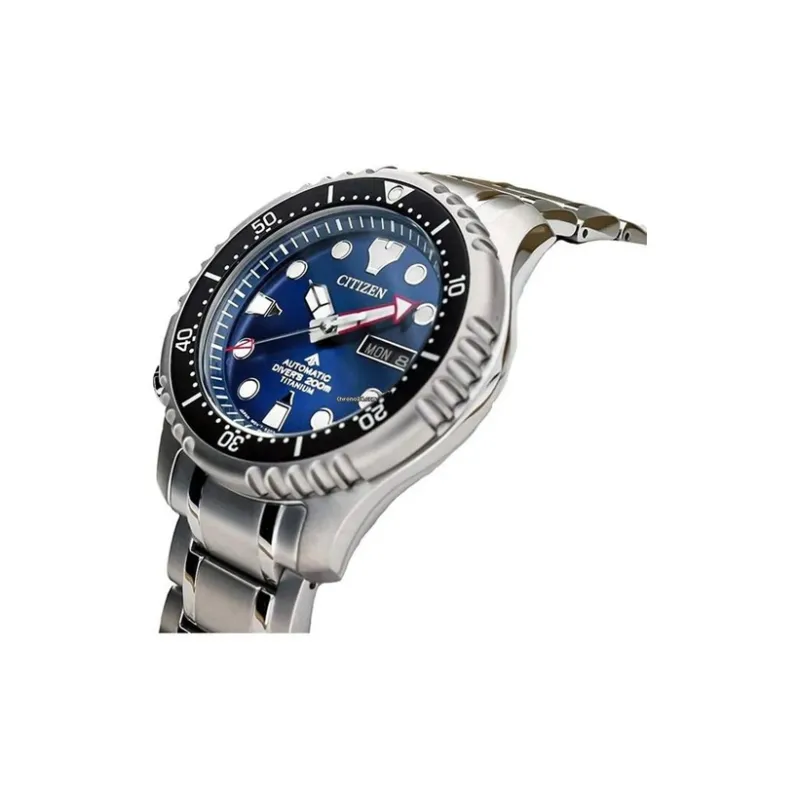 CITIZEN Automatic Mechanical Movement Stainless Steel Strap Watch Men's Watches Blue Dial-1