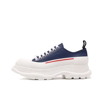 Alexander McQueen Tread Slick Sneakers 'Navy White Red' Women's