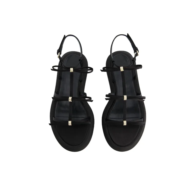 GIAMBATTISTA VALLI Strap Sandals 4cm Women's Black-3
