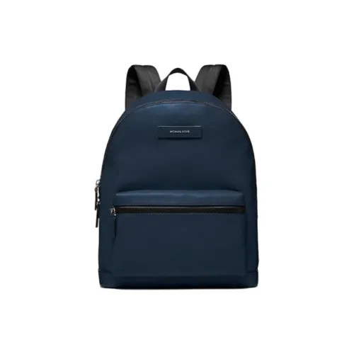 MICHAEL KORS Litchi Grain Leather Backpack Men's Marine Blue