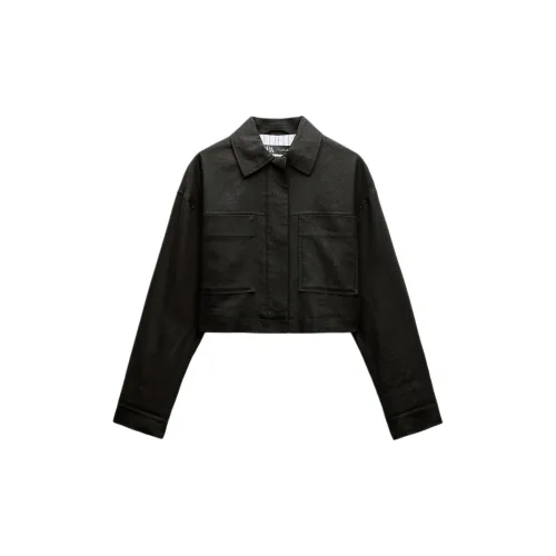 ZARA Jackets Women's Black