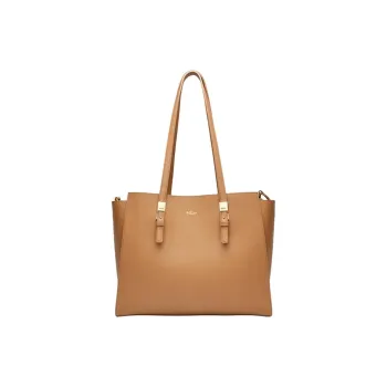 GOLDLION Cow Leather Tote Bag, Shopping Bag, Handbag, Shoulder Bag Women's Brown Coffee