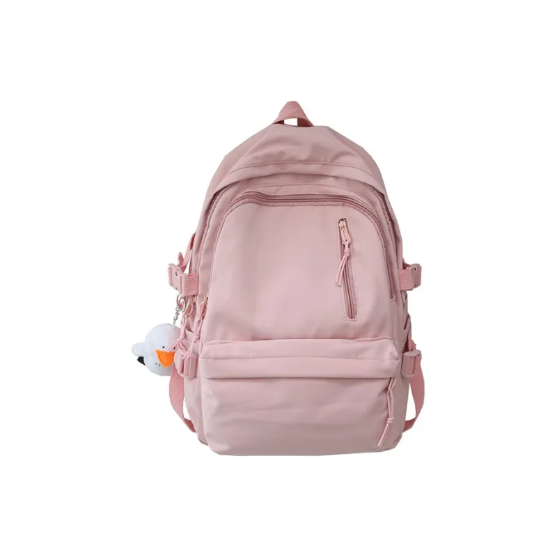 GKY Nylon Backpack Regular Unisex Blue/Black/Pink/Yellow/White-11