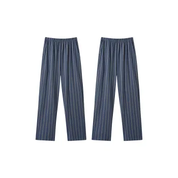 Ordifen Pajama Pants Men's 2 Pack Dark Blue