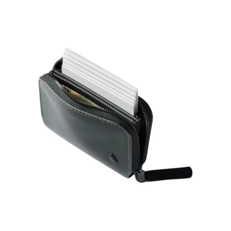 BELLROY Leather Wallet Mini Unisex Light Green-3