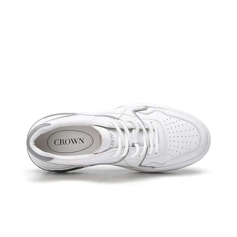 CROWN Slip-Resistant Low-Top Casual Shoes Men's One Yard Larger-3