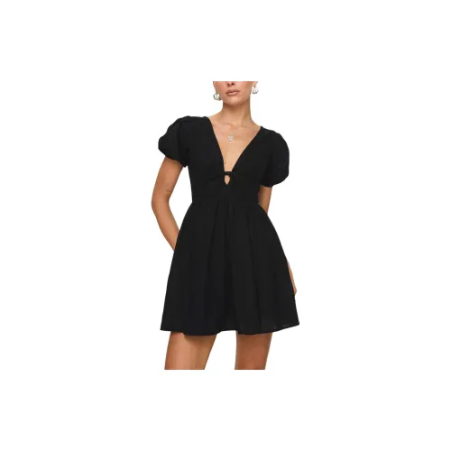 PRINCESS POLLY Short-Sleeved Dresses Women's Black/Black