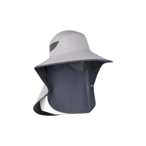 SuperFire Polyamide Elastane Bucket Hats Unisex Light Gray