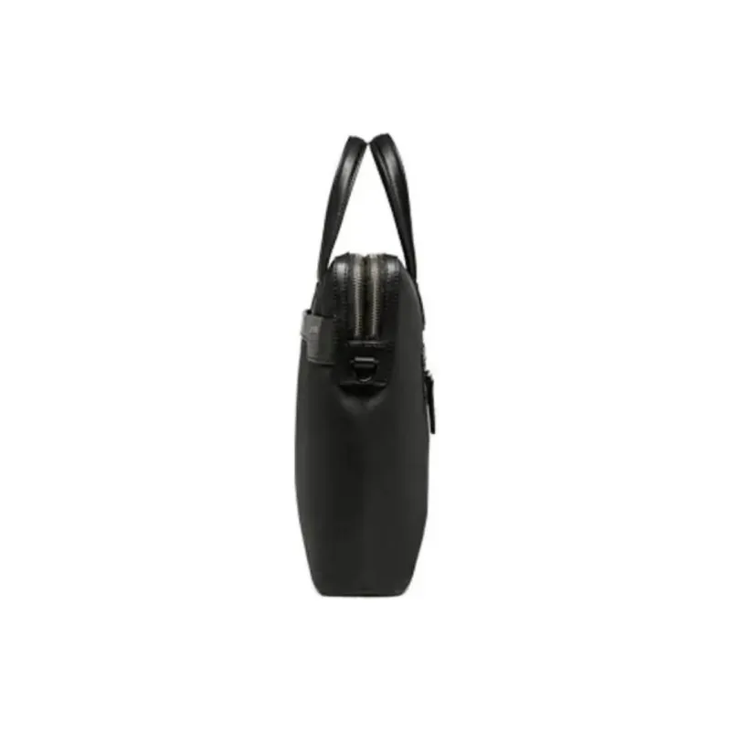 SAMSONITE Nylon With Leather Handbag Briefcase Medium Size Men's Black-2