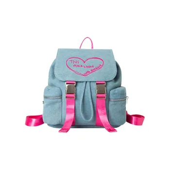 Puui Denim Backpack Regular Unisex Blue/Pink