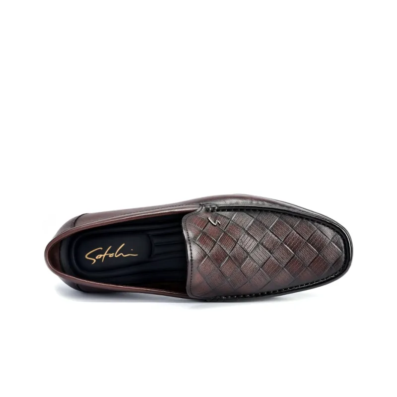 Satchi Loafers 1.5cm Men's Coffee-3