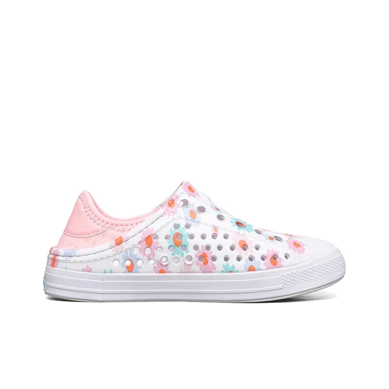 Skechers Kids Slip Resistant, Abrasion Resistant, Breathable Low Top Children's Sandals White/Pink Teenagers-1
