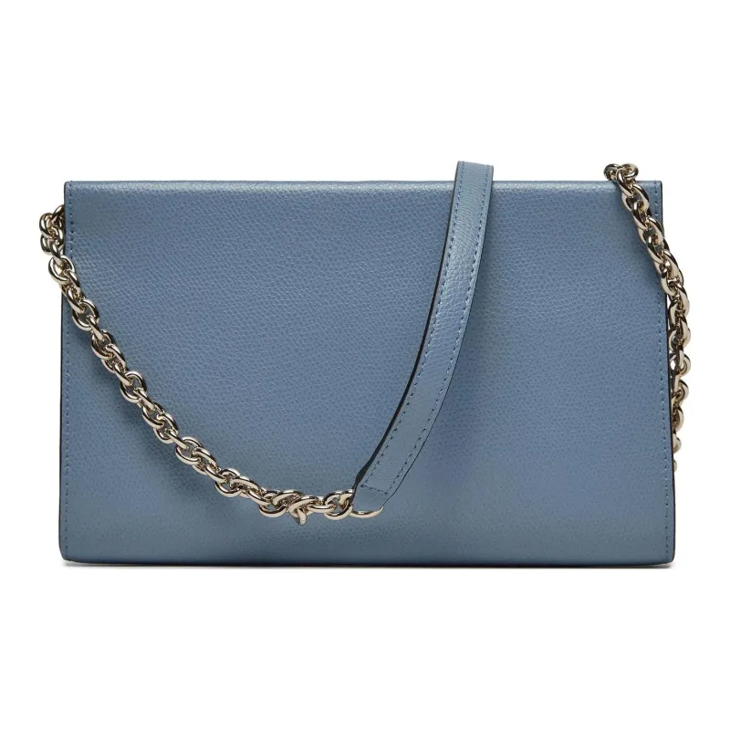 Furla Textured Leather Shoulder Bag Crossbody Bag Mini Women's Sky Blue-4