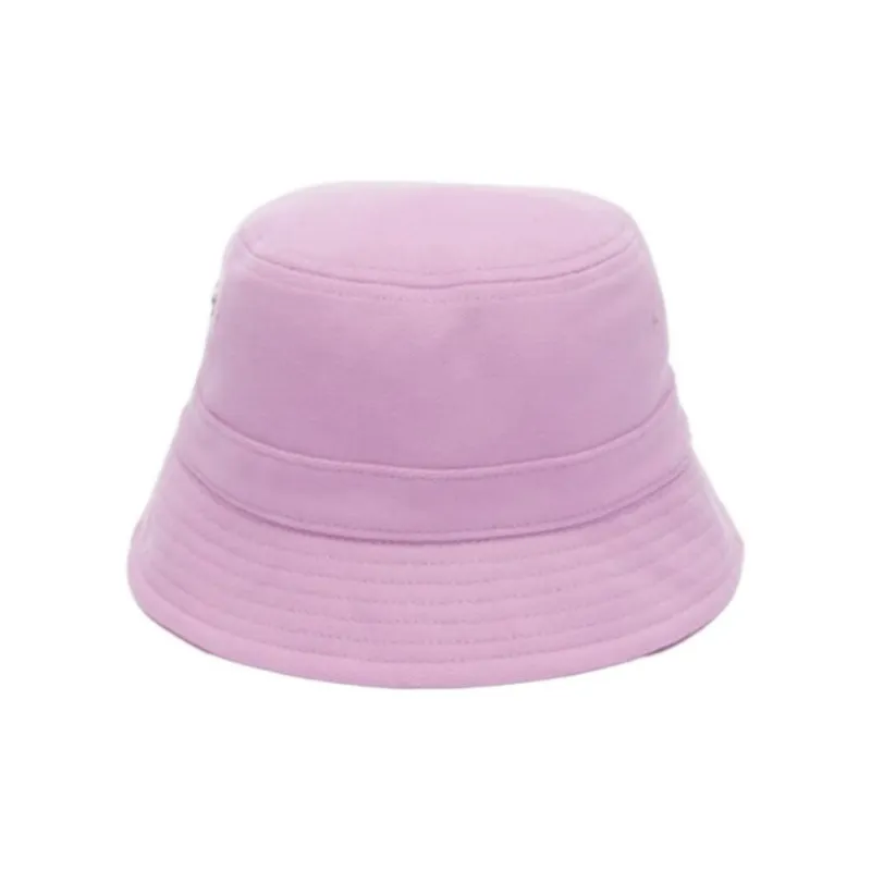 LACOSTE Cotton Fabric Bucket Hats Unisex Pink-1