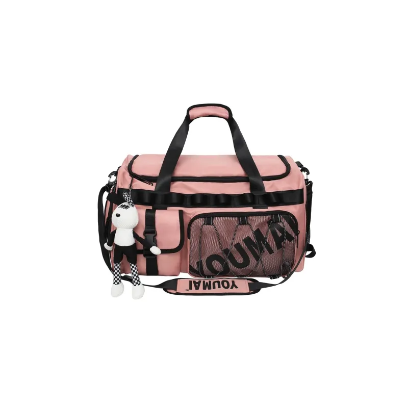 NIGEER Nylon Travel Bag Medium Size Unisex Black Ecru/Army Green/Turquoise/Red/Yellow/Pink-18