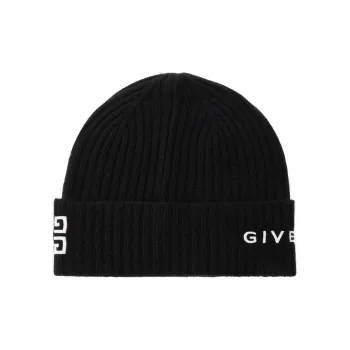 GIVENCHY Wool Beanies Men's Black