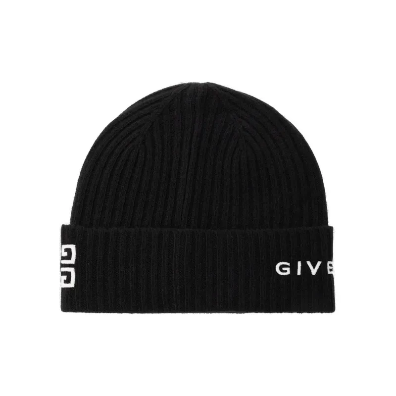 GIVENCHY Wool Beanies Men's Black-0